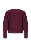 Like Flo Eloise top with rib body and balloon sleeves