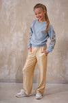 Like Flo Fenya metallic straight leg pants