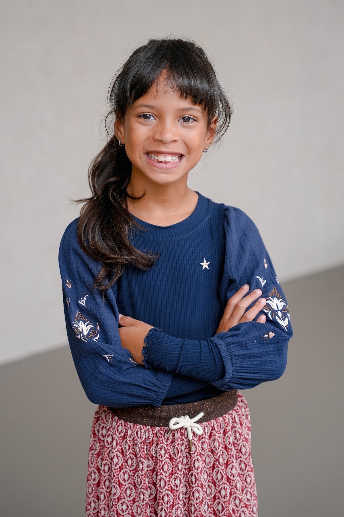 Like Flo Sascha plisse mesh skirt