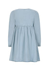 Like Flo Mischa chambrey dress with embroidery at sleeve