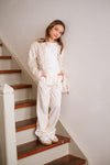 Meisjes Emma ruffle sleeve end van Like Flo in de kleur Off white in maat 134-140.