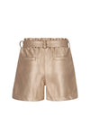 Meisjes Fay-Linn fake leather short with shell belt van Like Flo in de kleur Gold in maat 134-140.