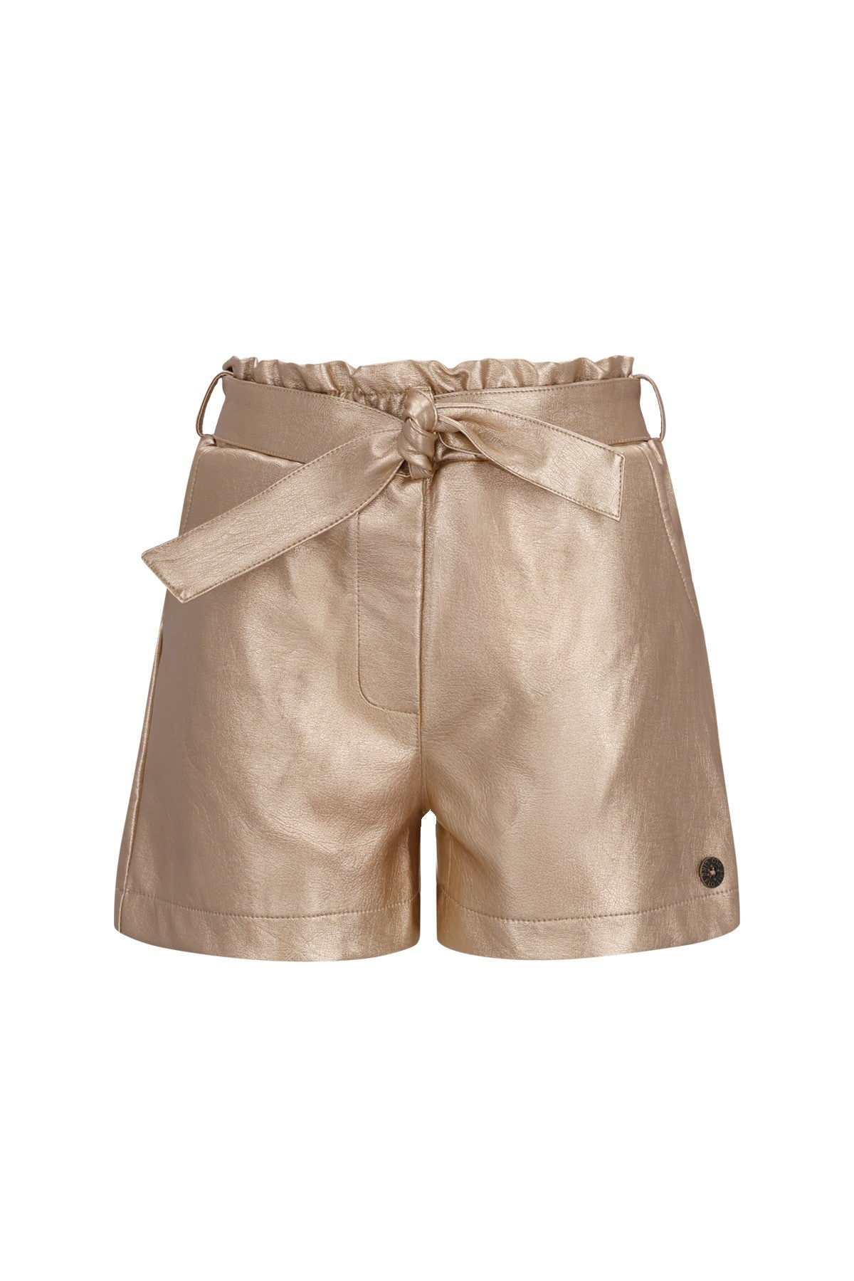 Like Flo Fay-Linn fake leather short with shell belt