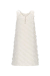 Meisjes Moscou fringes dress van Like Flo in de kleur Cream in maat 140.