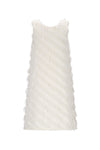 Meisjes Moscou fringes dress van Like Flo in de kleur Cream in maat 140.
