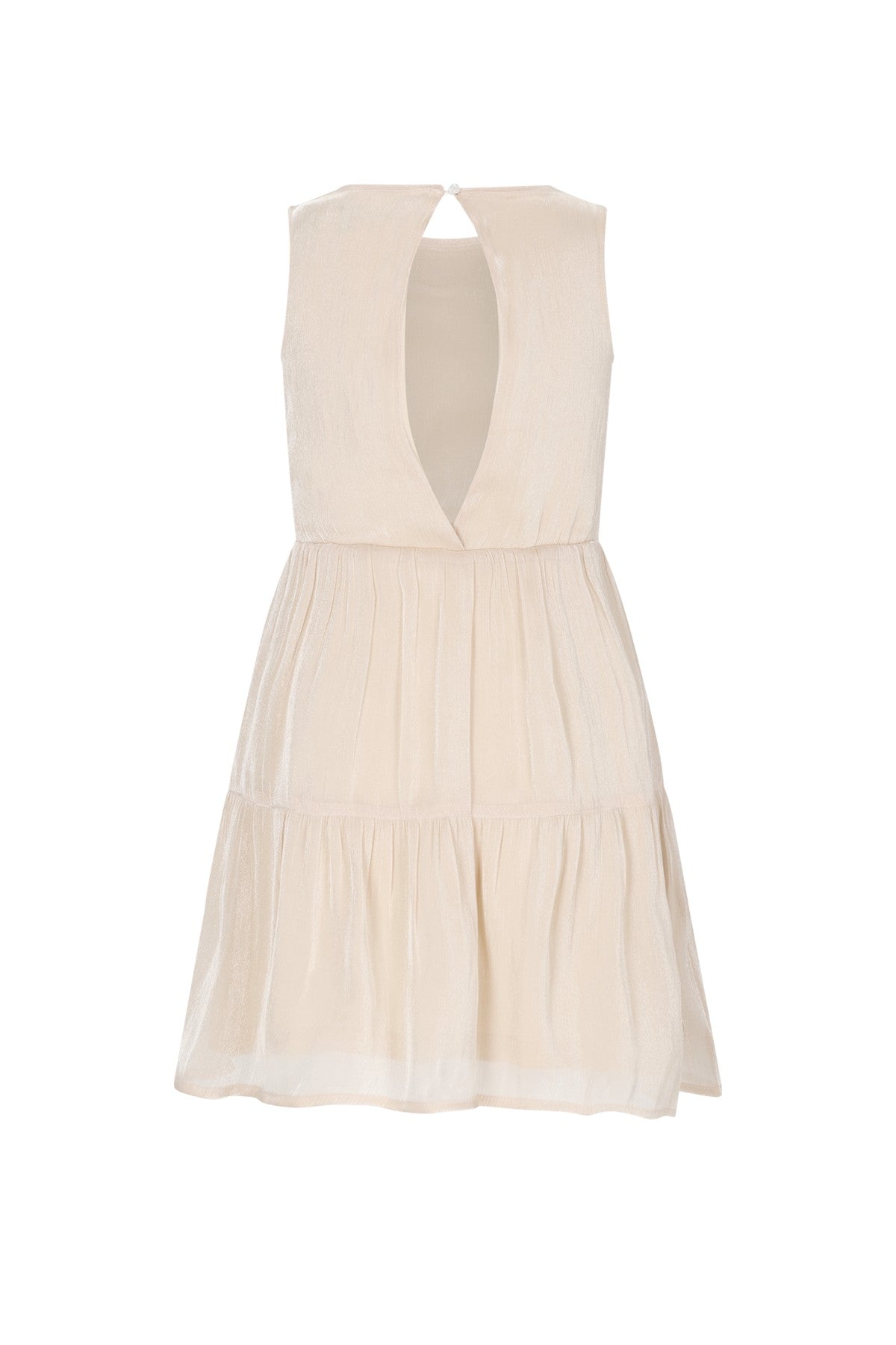 Meisjes Maddy sleeveless midi dress van  in de kleur Champagne in maat 140.