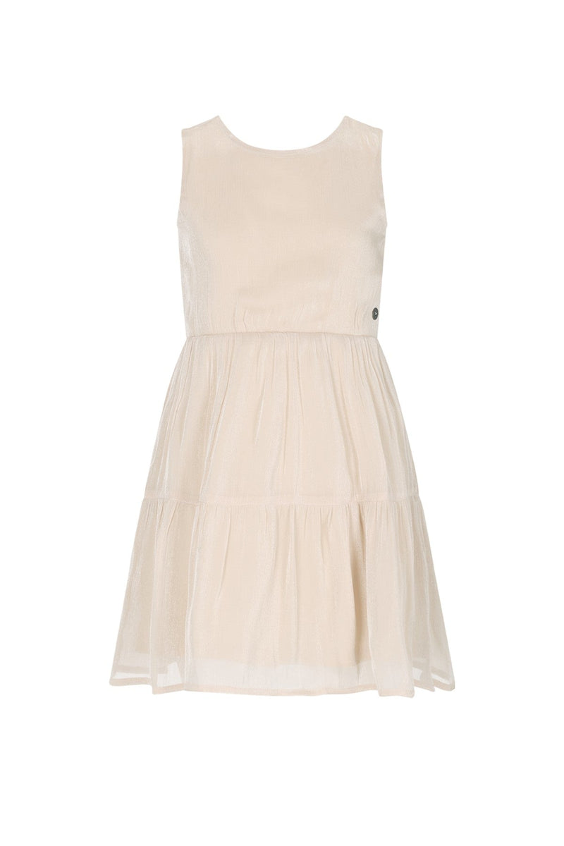 Meisjes Maddy sleeveless midi dress van  in de kleur Champagne in maat 140.