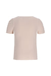 Meisjes Elise rib ss shirt van Like Flo in de kleur Kit in maat 134-140.