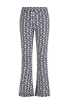 Meisjes Floor AOP structure flared pants van Like Flo in de kleur Palm in maat 140.