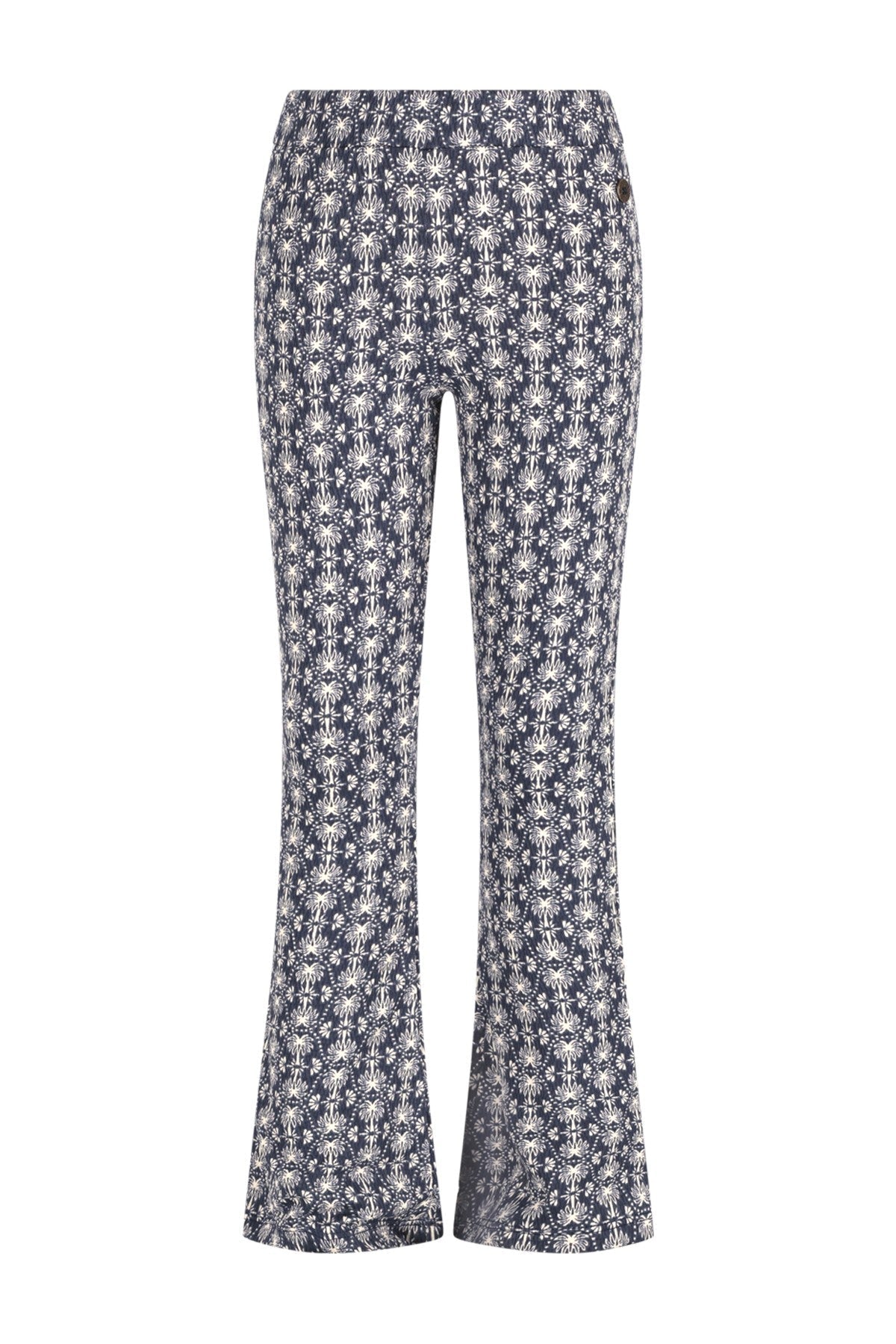 Like Flo Floor AOP structure flared pants