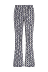 Meisjes Floor AOP structure flared pants van Like Flo in de kleur Palm in maat 140.