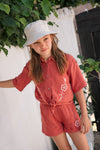 Like Flo Cecile knotted oversized blouse