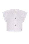 Like Flo Charlotte broderie anglaise blouse with fake bow closure