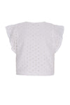 Like Flo Charlotte broderie anglaise blouse with fake bow closure