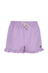 Like Flo Fiona chambrey short with ruffle hem