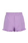 Like Flo Fiona chambrey short with ruffle hem