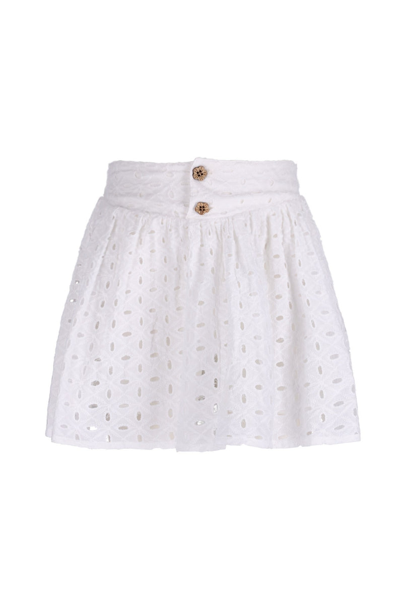 Like Flo Silvanna broderie anglaise skirt