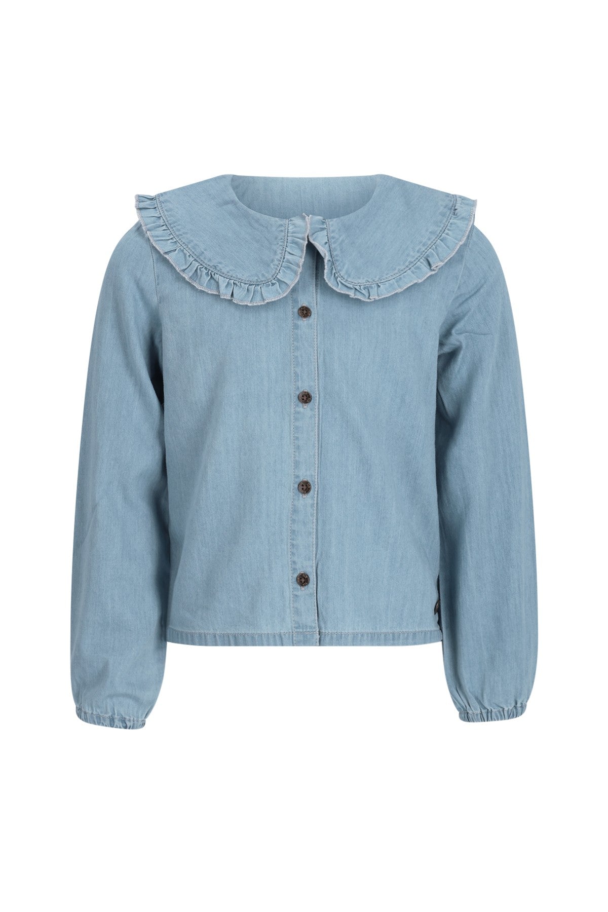 Like Flo Celine chambrey blouse with collar