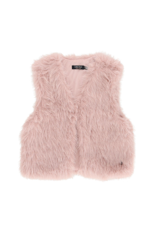 Like Flo Diam faux fur hairy gilet