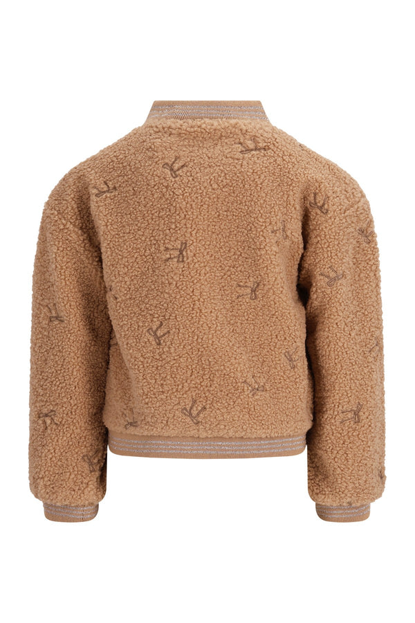 Like Flo Dionne teddy embroidery cardigan