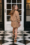 Meisjes Dionne teddy embroidery cardigan van Like Flo in de kleur Cream in maat 134-140.