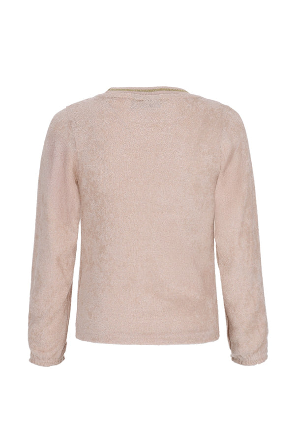 Like Flo Elva glitter top with ruffle sleeve