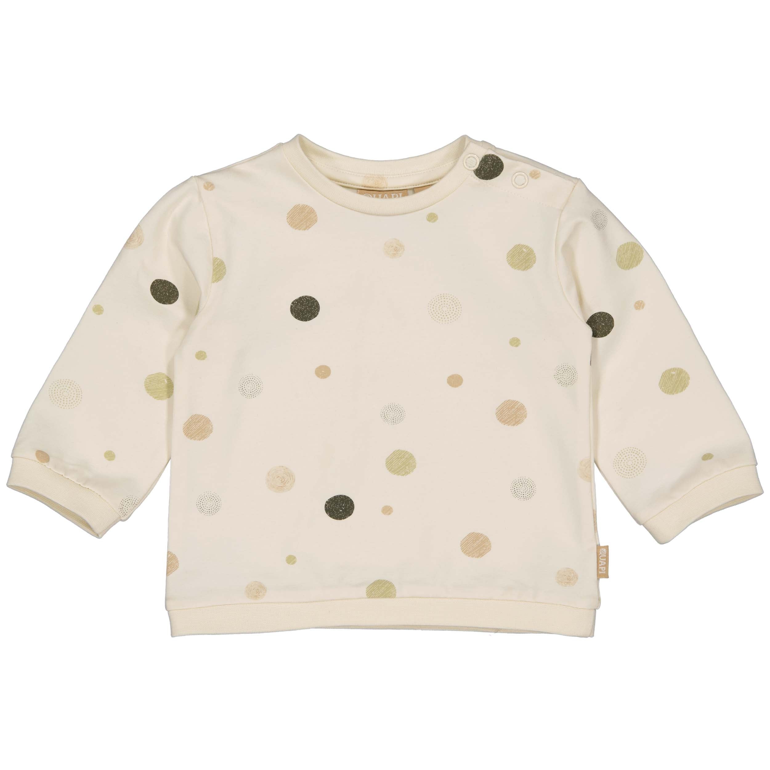 Jongens Longsleeve FEDDEQNBW24 van Quapi Newborn in de kleur AOP Multi Dot in maat 68.