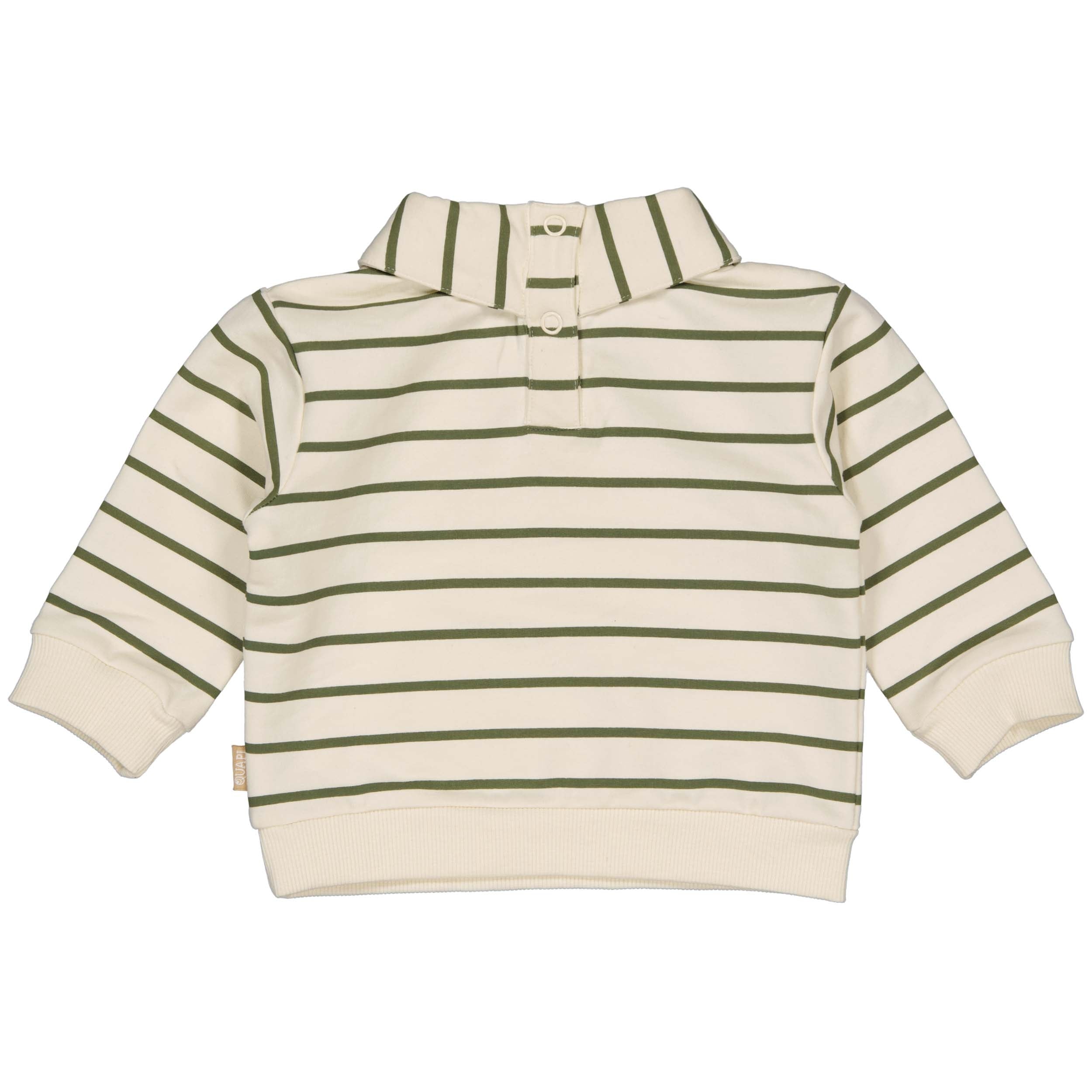 Jongens Sweater FELIXQNBW24 van Quapi Newborn in de kleur AOP White Stripe in maat 68.