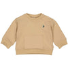 Jongens Sweater FIJSQNBW24 van Quapi Newborn in de kleur Light Sand in maat 68.