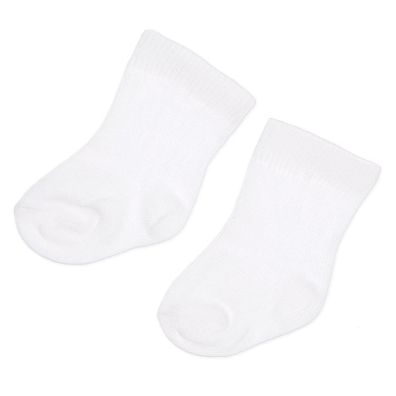 Feetje Babysokken rib uni wit - Bubbles & Bo
