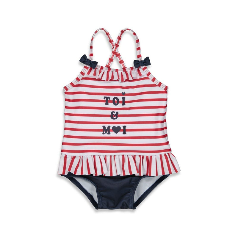 Feetje Badpak streep - Pomme D'Amour - Bubbles & Bo