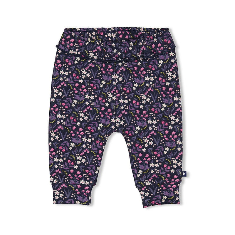 Feetje Broek AOP - Midnight Flowers - Bubbles & Bo