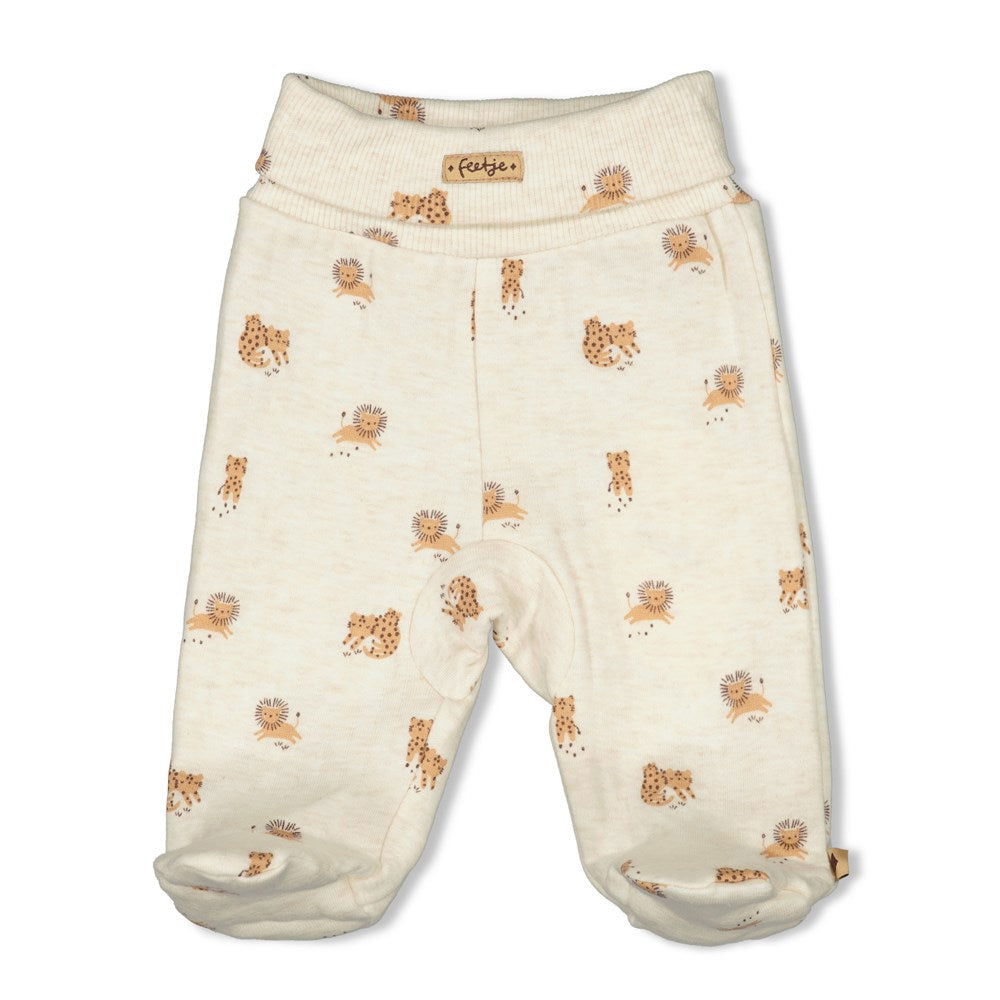 Feetje Broek met voet AOP - Tiny Roar
