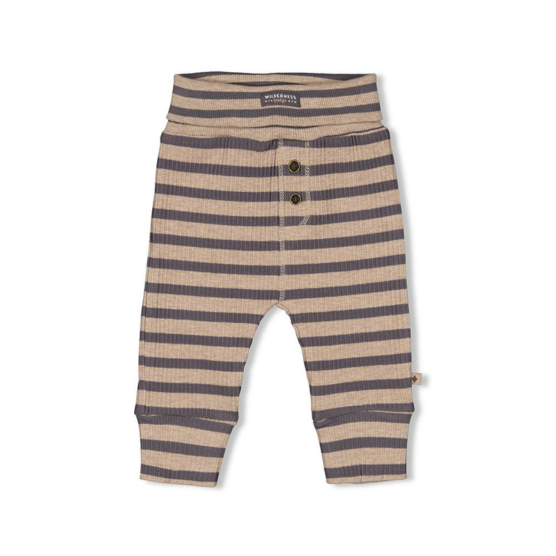 Feetje Broek rib met streep - Camp Wilderness - Bubbles & Bo