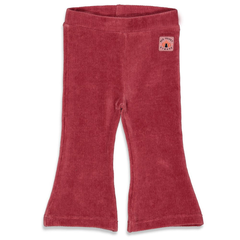 Feetje Flare broek - Red Velvet Circus - Bubbles & Bo