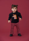 Feetje Flare broek - Red Velvet Circus - Bubbles & Bo