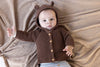 Feetje Gebreid vestje met capuchon - Beary Nice - Bubbles & Bo