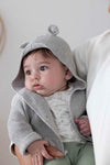Feetje Gebreid vestje met capuchon - Welcome to Earth - Bubbles & Bo