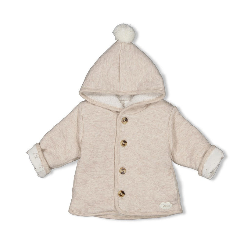 Feetje Jasje met capuchon - The Neutrals - Bubbles & Bo