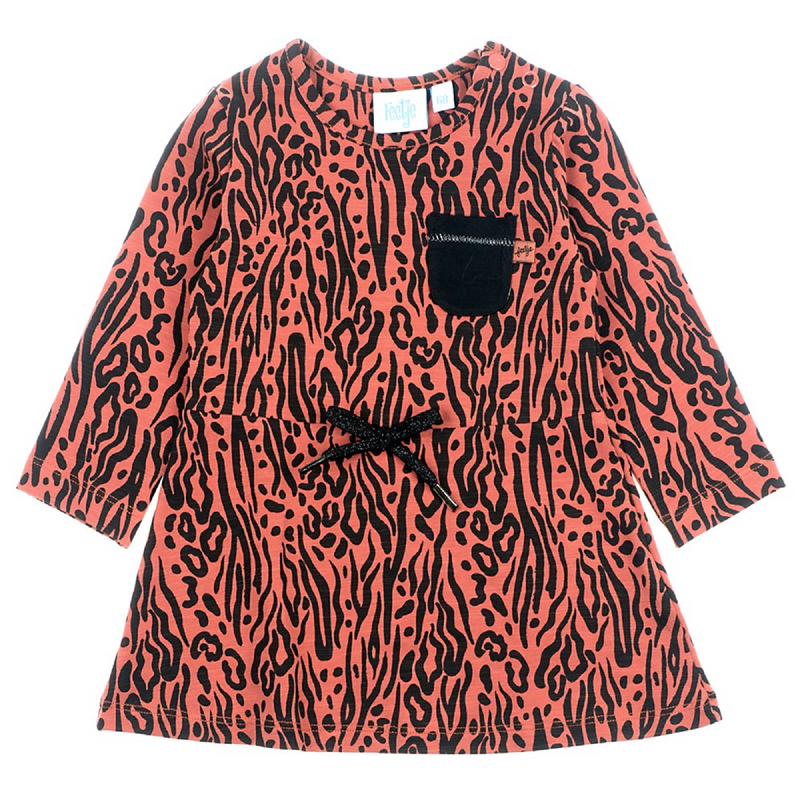 Feetje Jurk AOP - Zebra - Bubbles & Bo