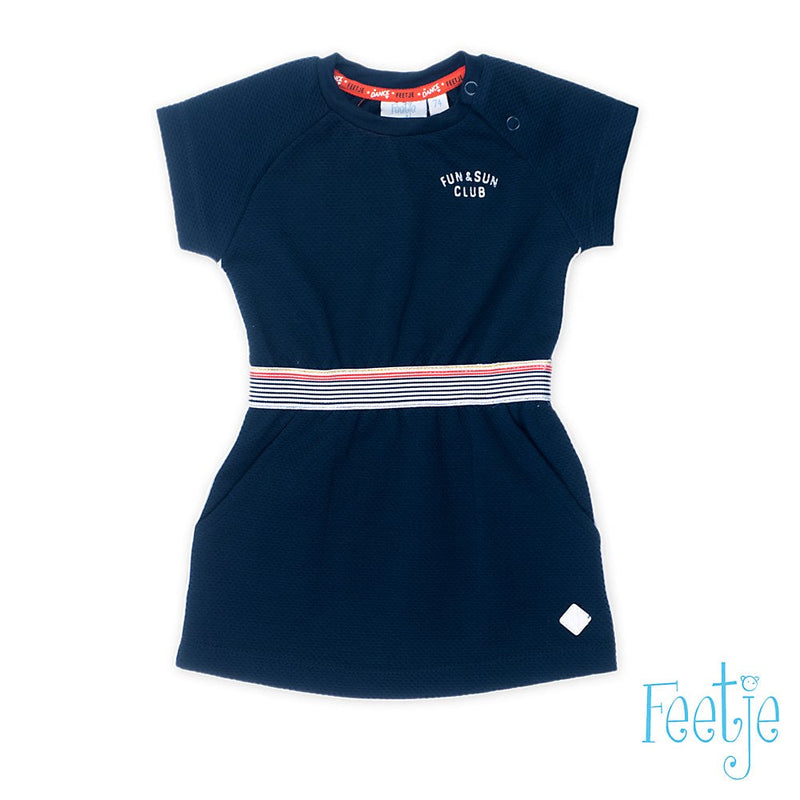 Feetje Jurk Jacquard - Funbird - Bubbles & Bo