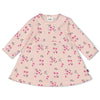 Feetje Jurk ajour rib AOP - Midnight Flowers - Bubbles & Bo