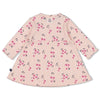 Feetje Jurk ajour rib AOP - Midnight Flowers - Bubbles & Bo