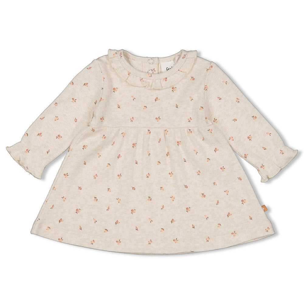Feetje Jurk rib AOP - Little Rosebud