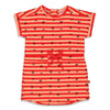 Feetje Jurk streep - Papaya Punch - Bubbles & Bo