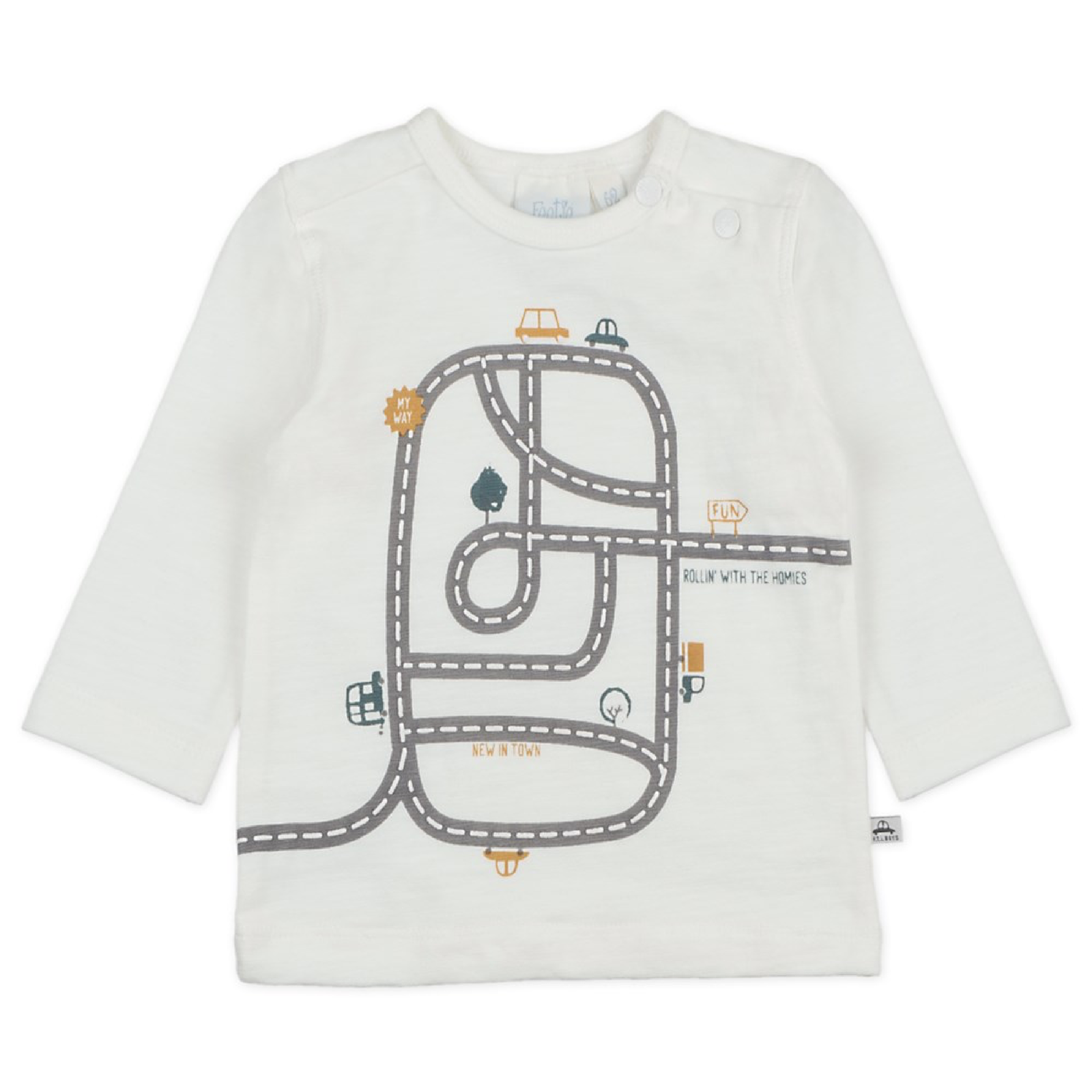 Feetje Longsleeve - Cars - Bubbles & Bo