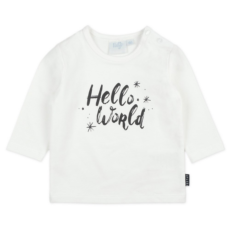 Feetje Longsleeve - Hello World - Bubbles & Bo