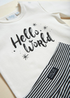 Feetje Longsleeve - Hello World - Bubbles & Bo