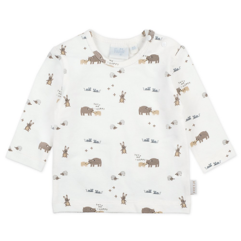 Feetje Longsleeve AOP - Happy - Bubbles & Bo