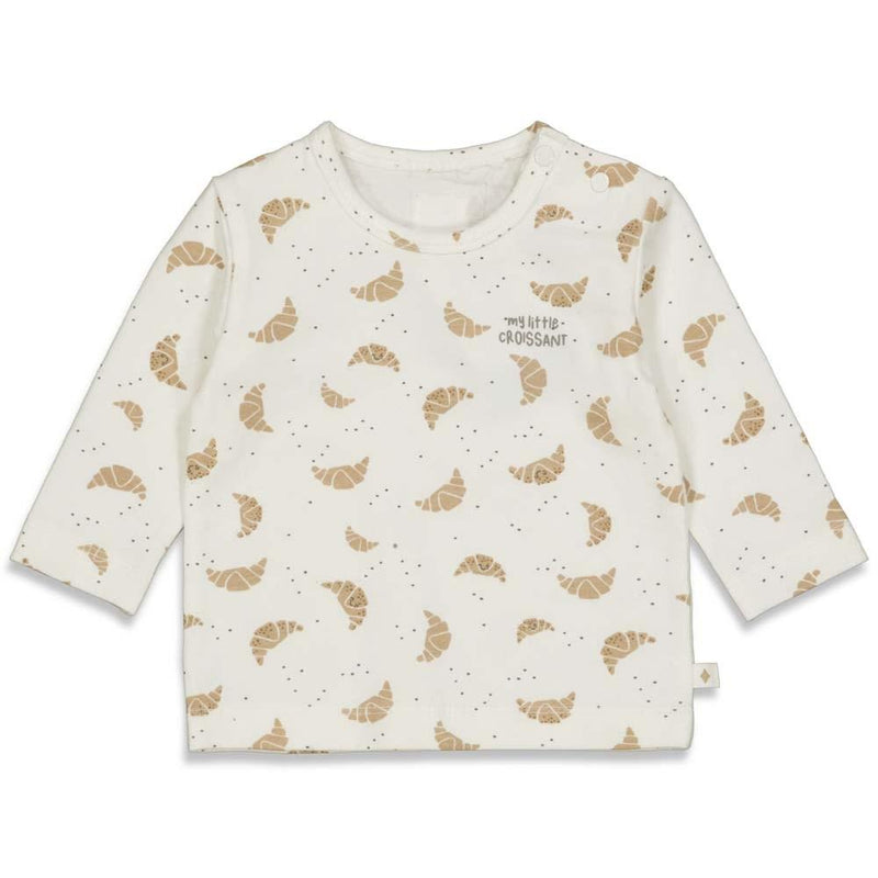 Feetje Longsleeve AOP - Little Croissant - Bubbles & Bo